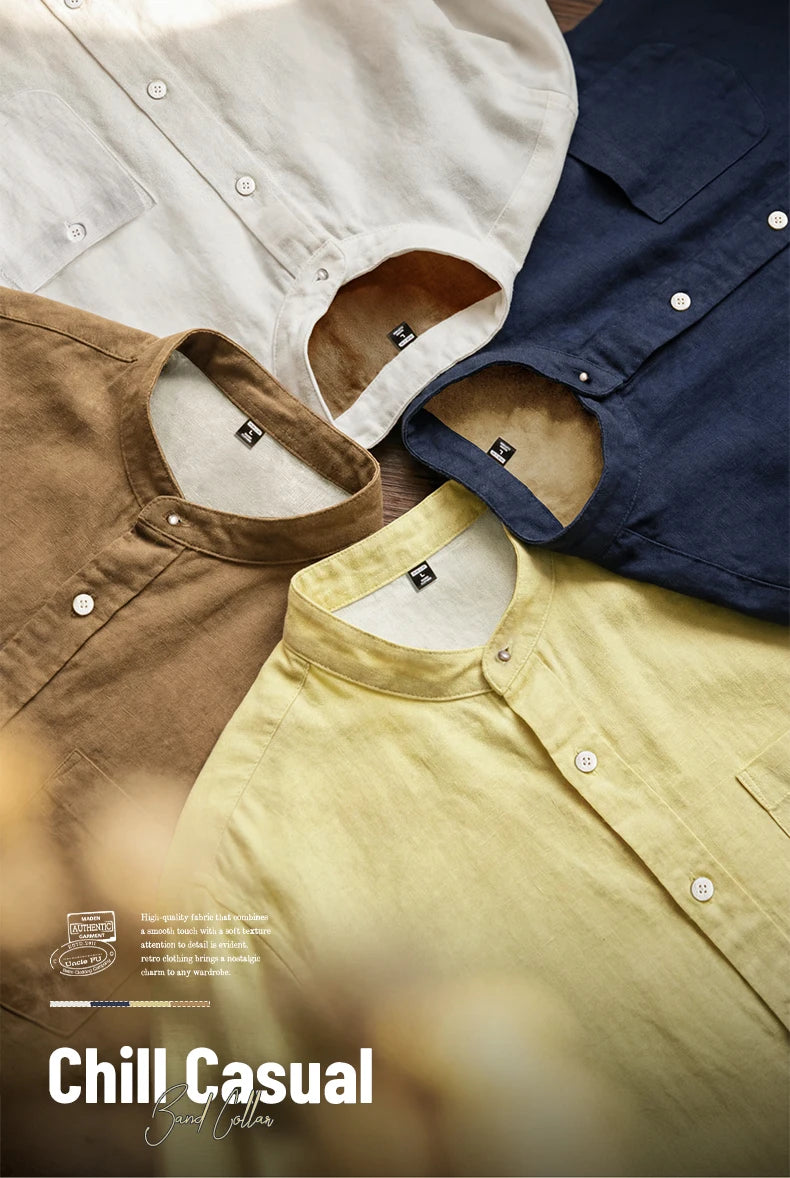 Men's Casual Spring Long Sleeve Shirt | Stylish Solid Color Blouse