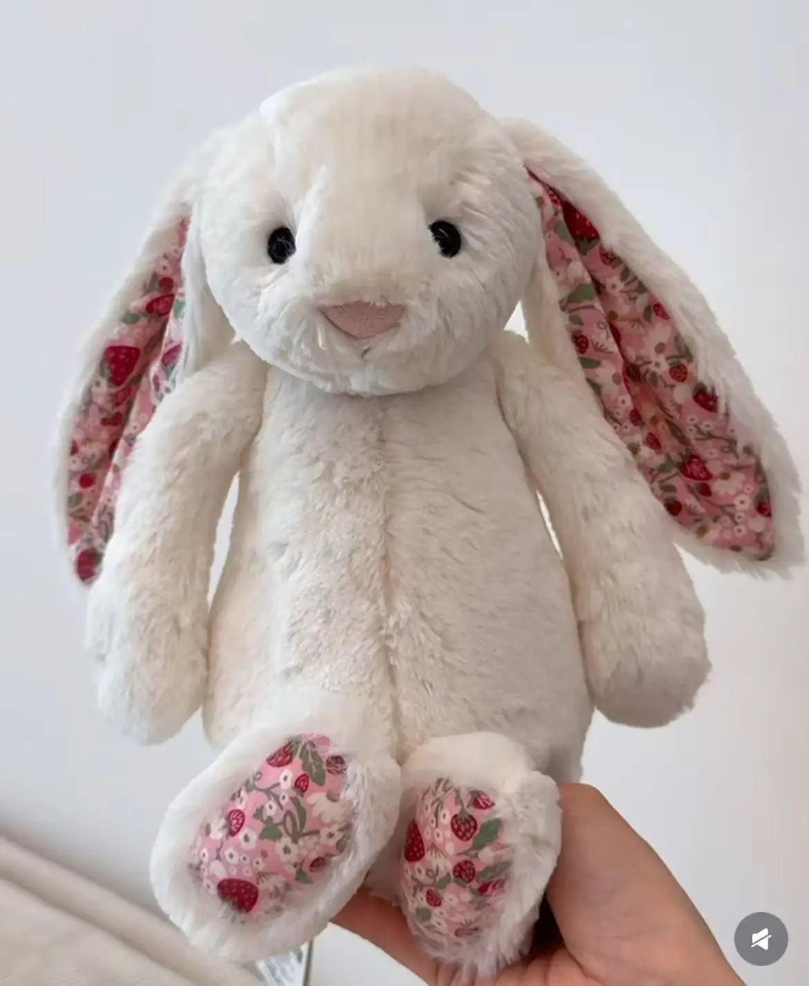 Cute Rabbit Plush Toy with Floral Ears | Ideal Kids Gift