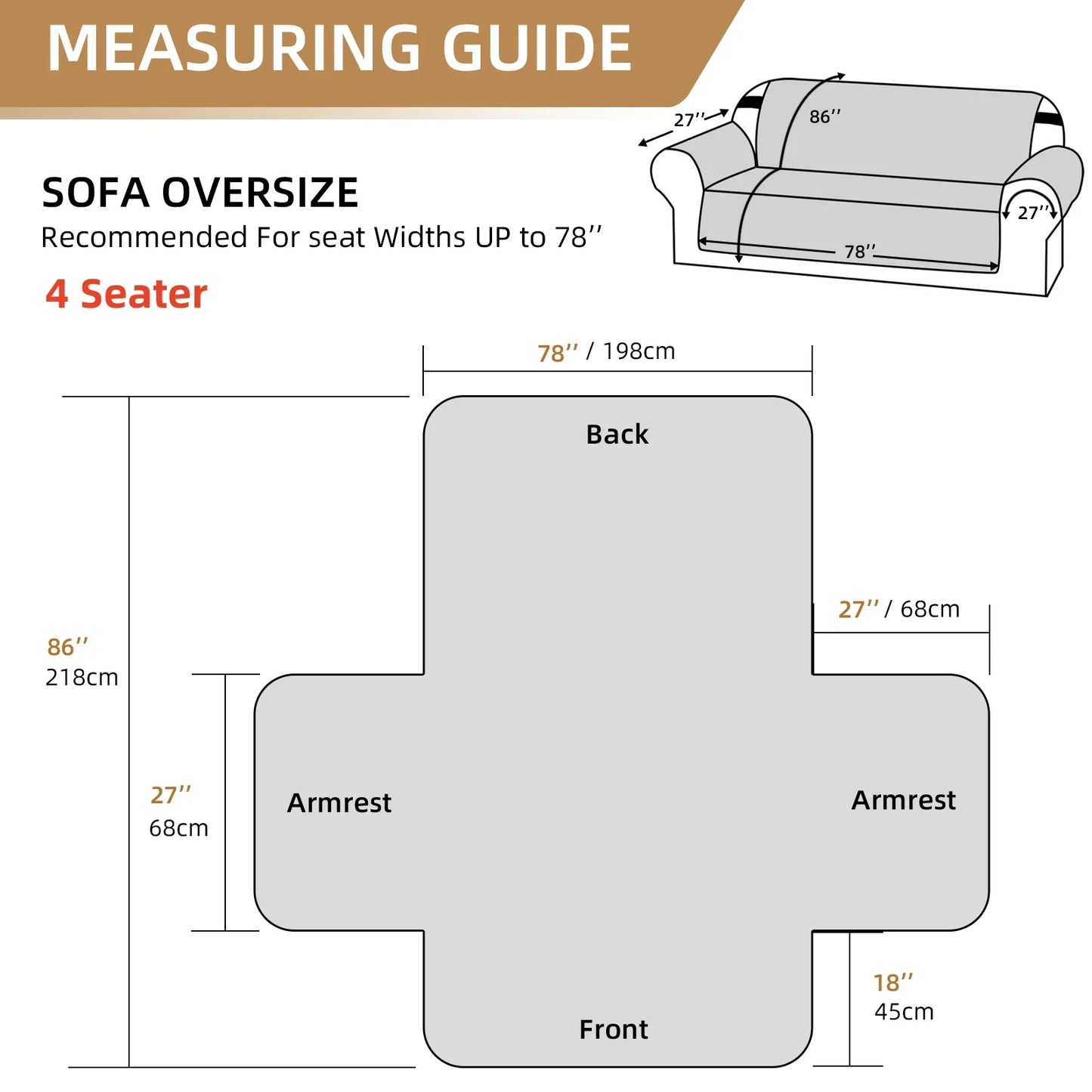 Waterproof Pet-Friendly Sofa Cover | Modern Diamond Pattern Slipcover