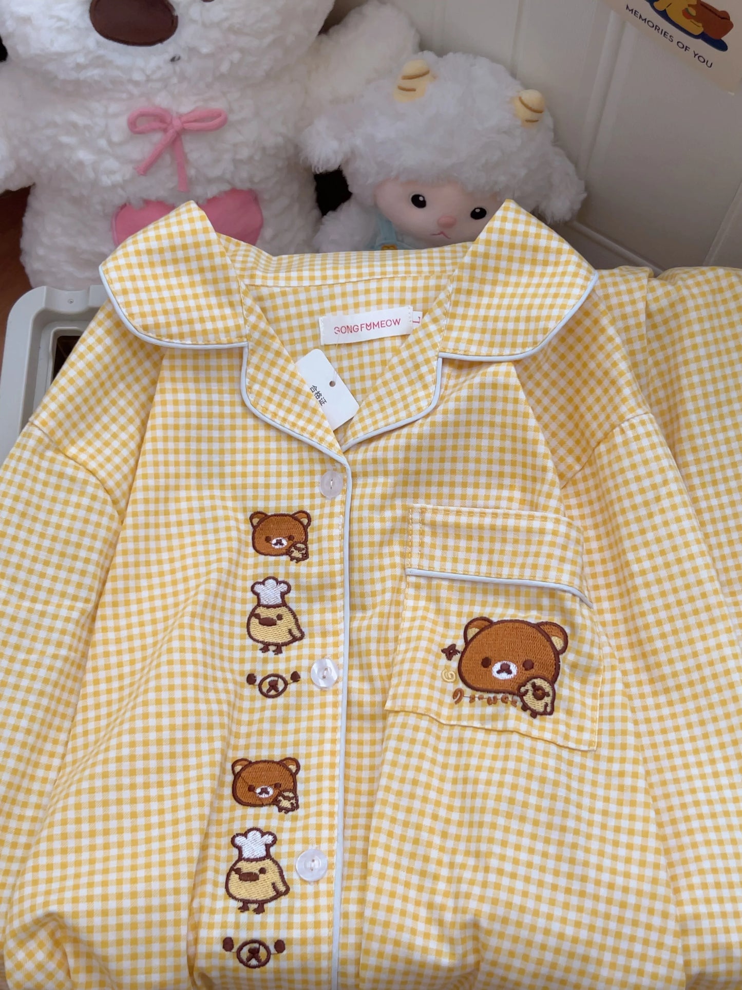 Kawaii Women's Long Sleeve Pajamas | Cozy Anime Home Wear