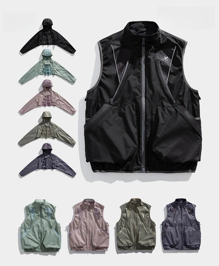 Transformable Outdoor Jacket & Cycling Suit | 3-in-1 Adventure Gear