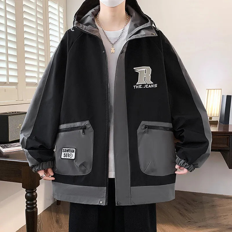 Classic Men's Hooded Casual Jackets | Stylish Windproof Coats