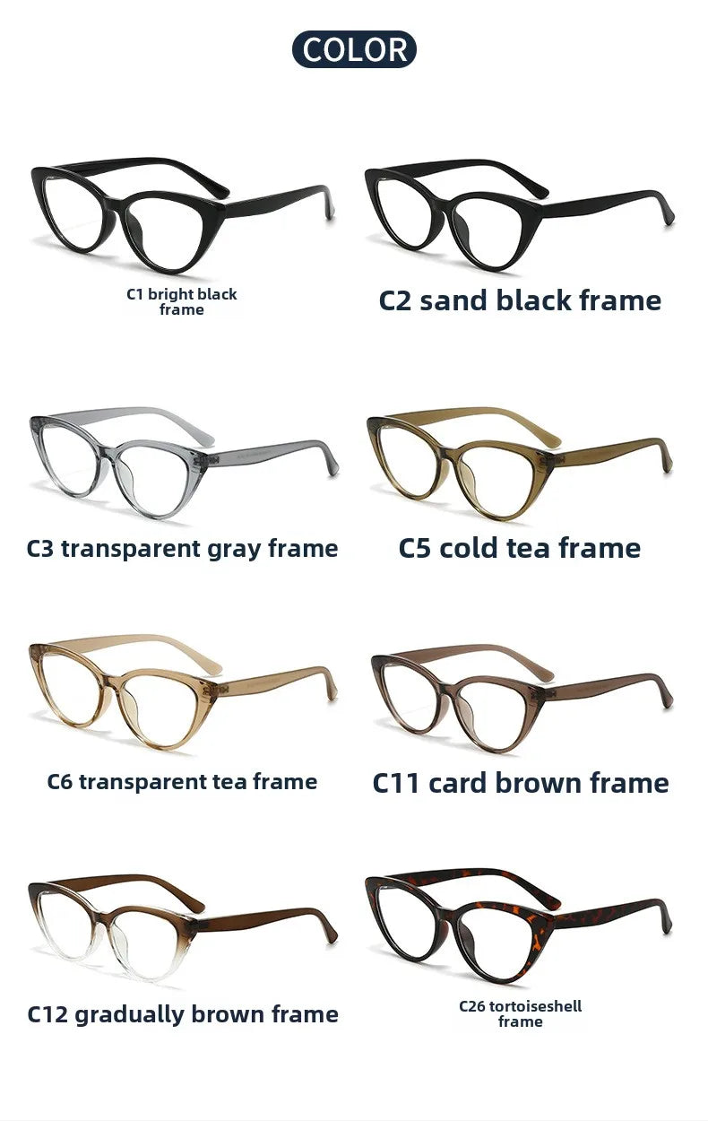Stylish Cat Eye Anti Blue Light Glasses for Women | Prescription Ready