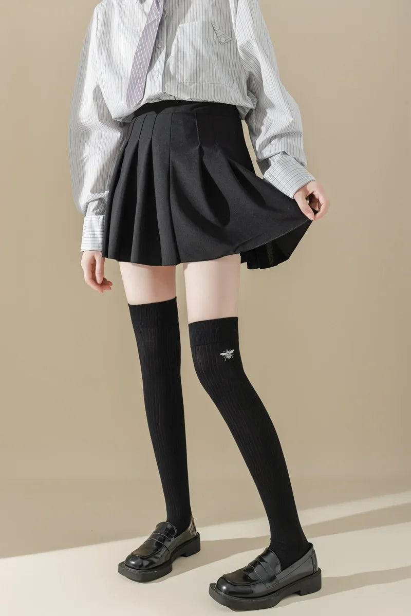 Stylish Women's Cotton Thigh High Stockings | Trendy and Comfortable