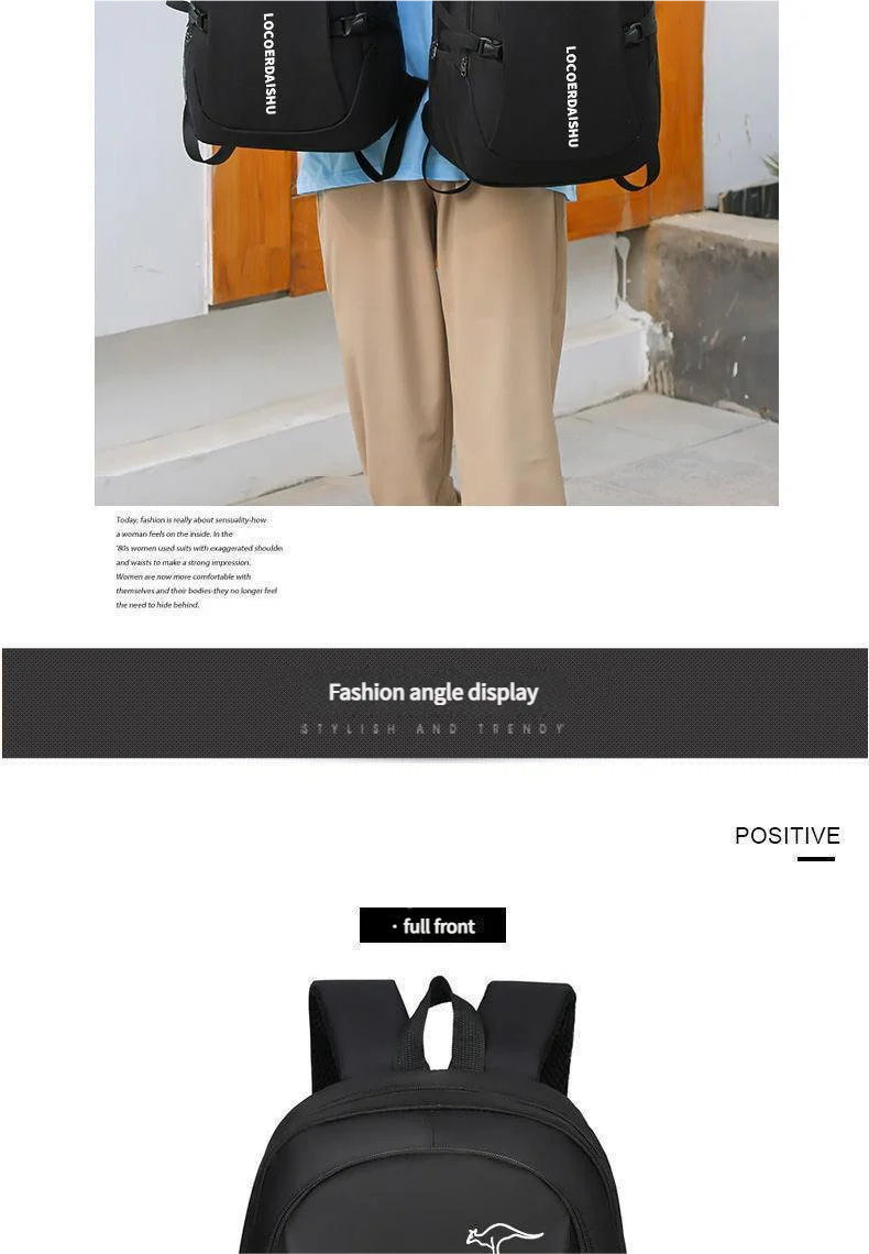 Large-Capacity Trendy Backpacks for School & Travel | Unisex
