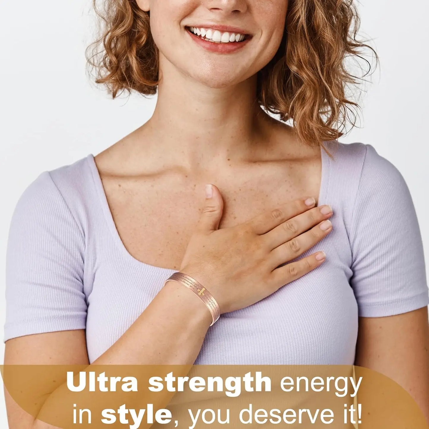 Unisex Magnetic Cross Cuff Bracelet | Pure Copper Bangle Jewelry