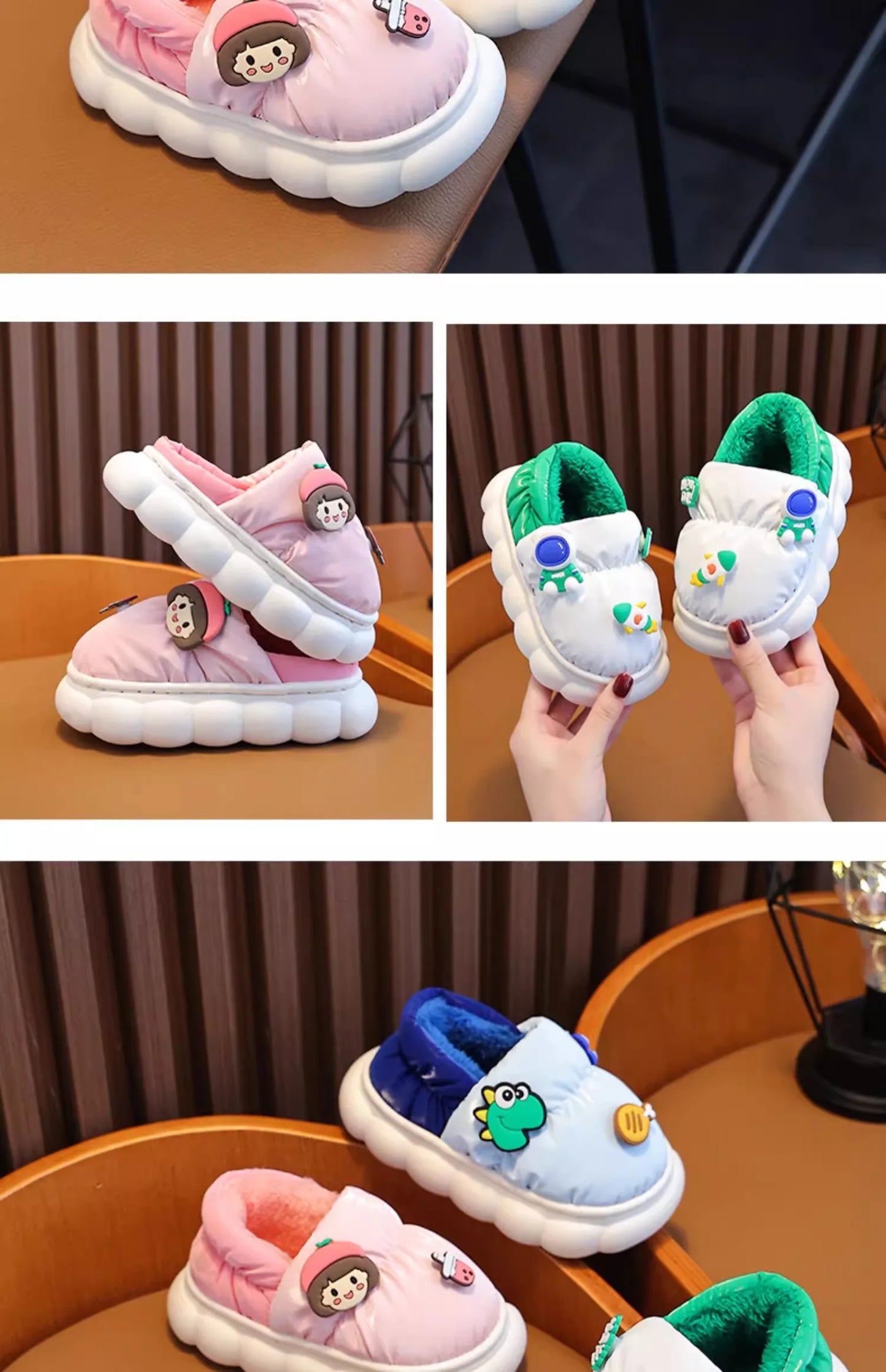 Children's Warm Plush Slippers | Cozy Anti-Slip Winter Footwear