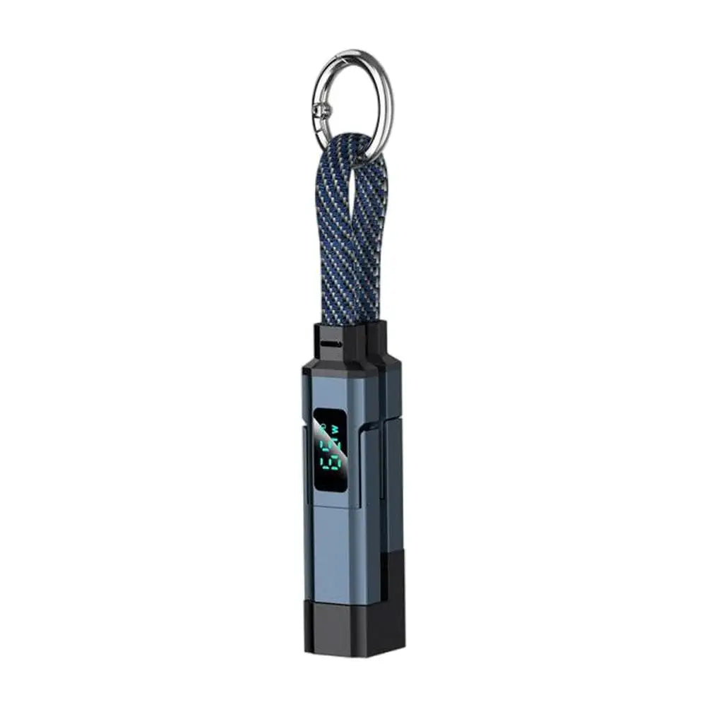 4 in 1 Keychain Charging Cable | Versatile USB C Cable with Display