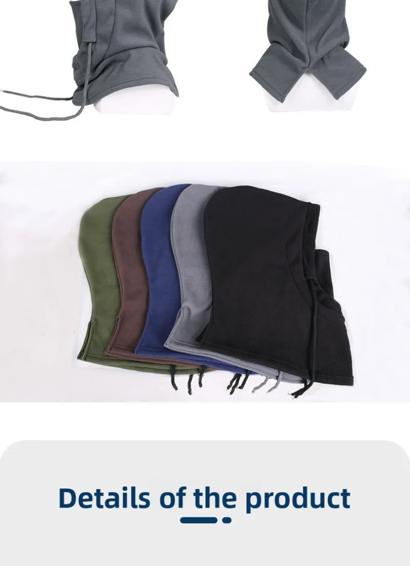 Unisex Winter Fleece Balaclava | Thick Warm Face Mask Neck Warmer