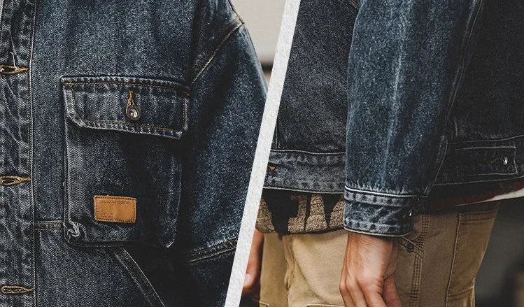 Trendy Loose Cowboy Coat for Men | Casual Denim Jackets
