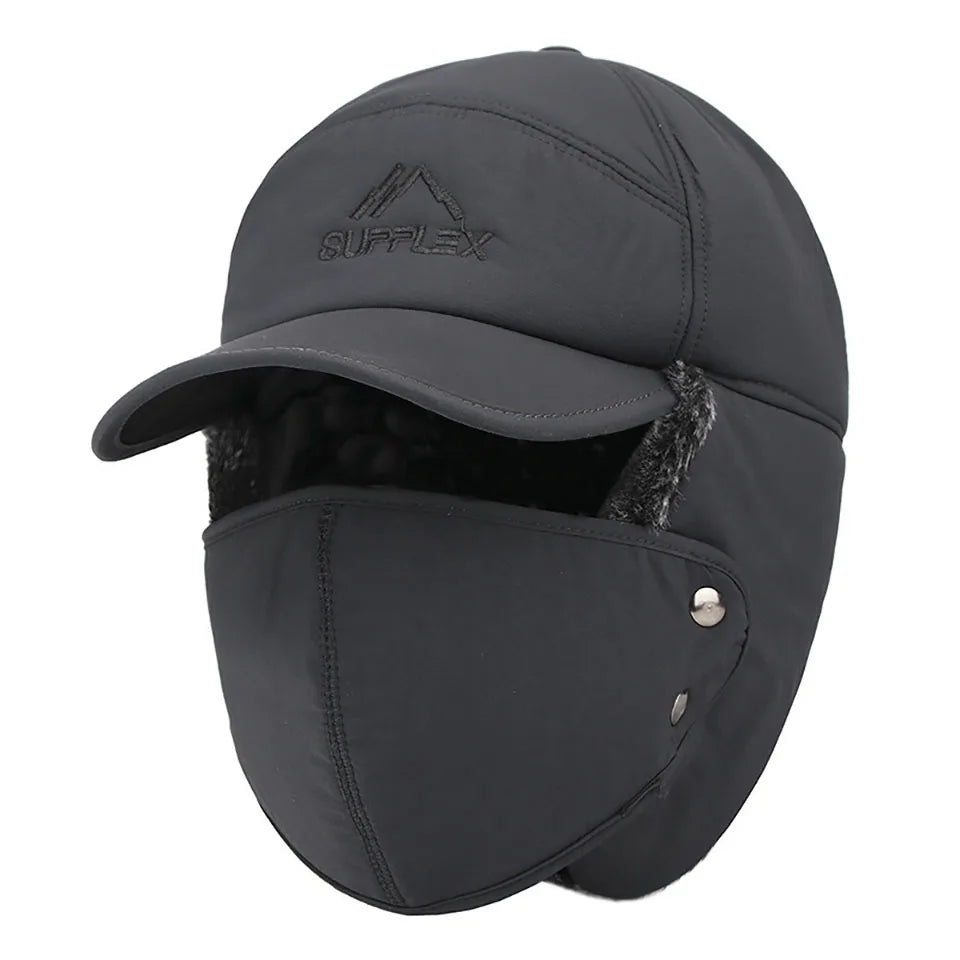 Unisex Thickened Velvet Winter Hat | Warm and Windproof Bomber Cap