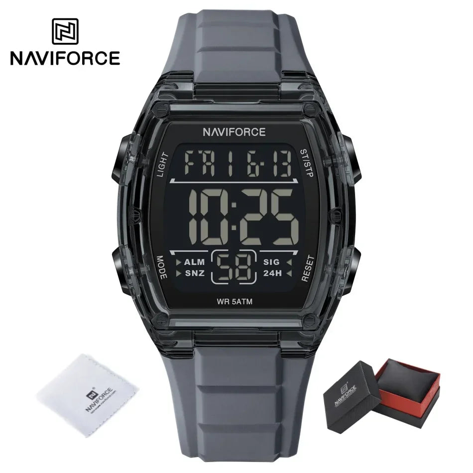 Luxury Digital Sport Watches for Men | Waterproof Silicone Band