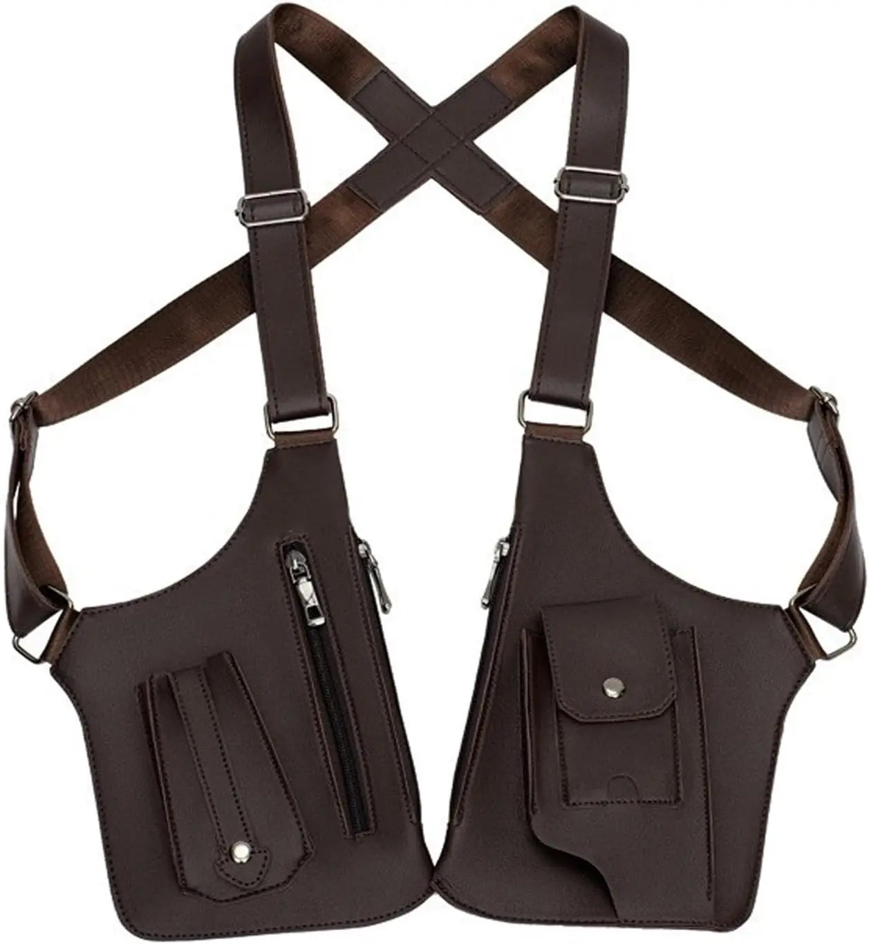 Bolso de hombro táctico antirrobo para hombre | Equipo para exteriores con múltiples bolsillos
