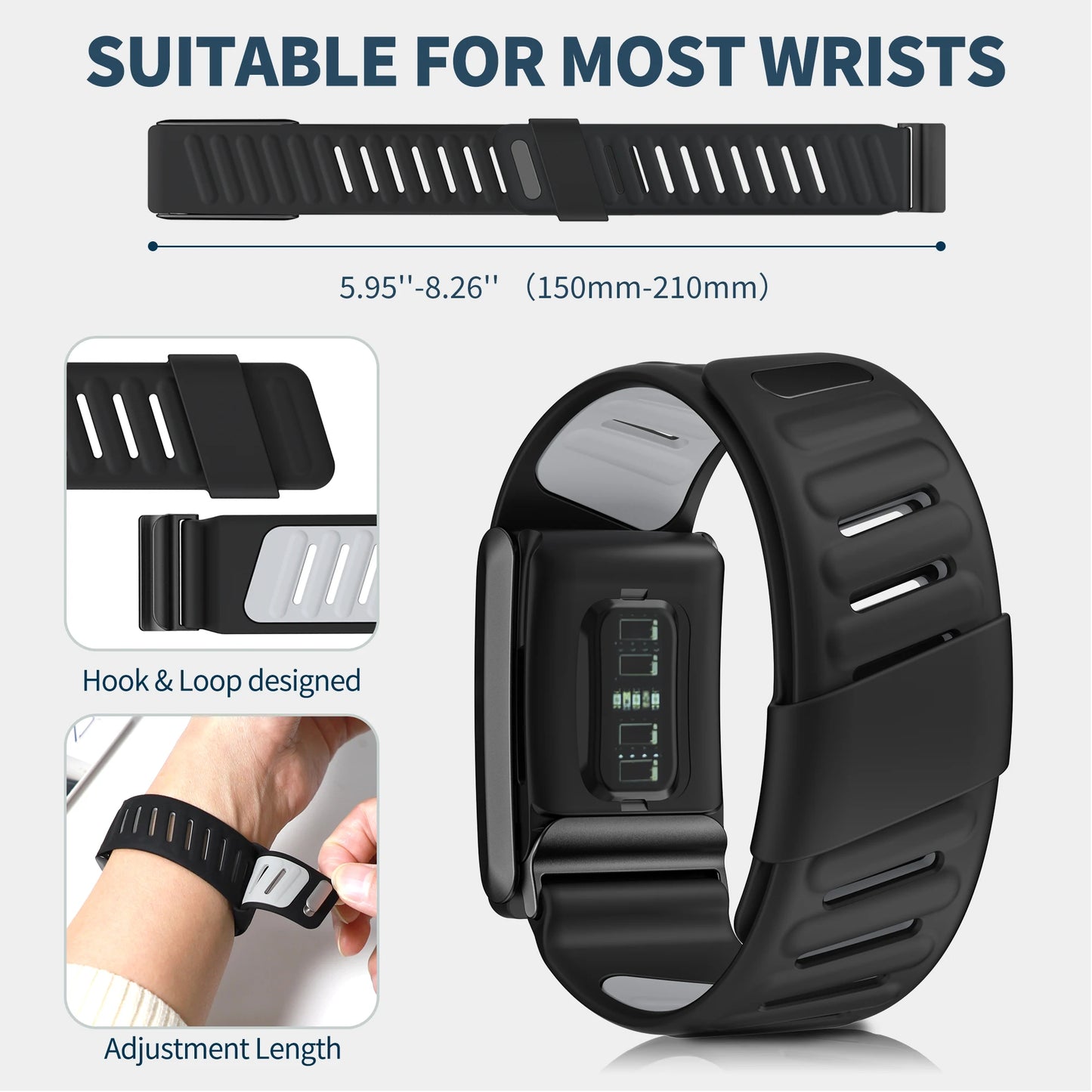 Replacement Silicone Straps for Smartwatch Bands | Unisex Design