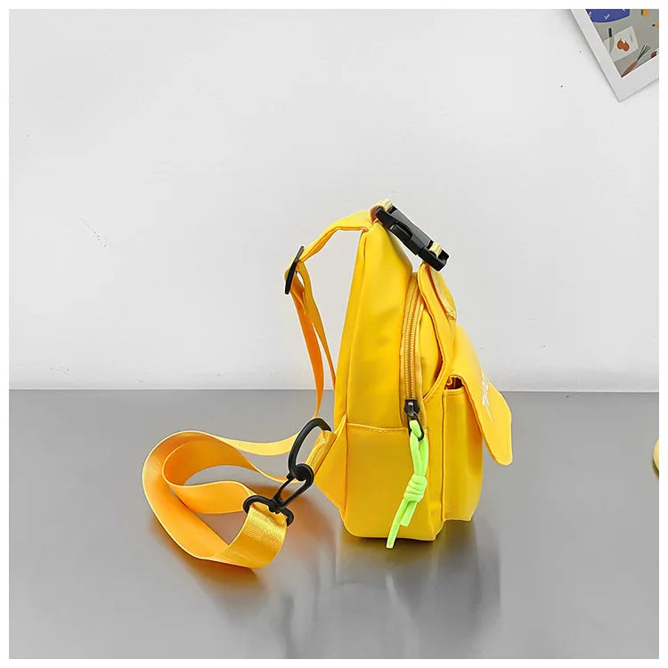 Cute Solid Color Children's Shoulder Bag | Stylish Kids Fanny Pack