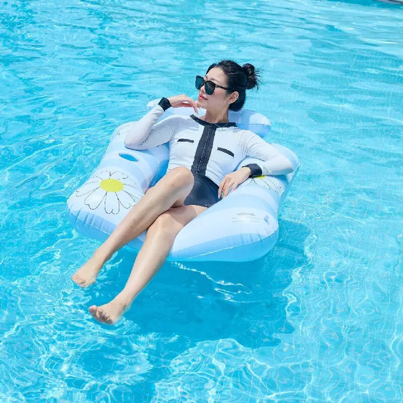 Inflatable Water Hammock Pool Float | Comfortable Beach Lounger
