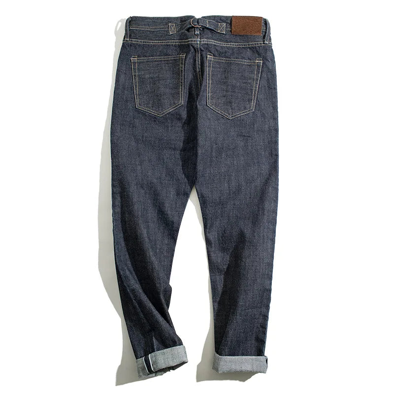 Men's Straight Fit Selvedge Raw Denim Jeans | Timeless Comfort