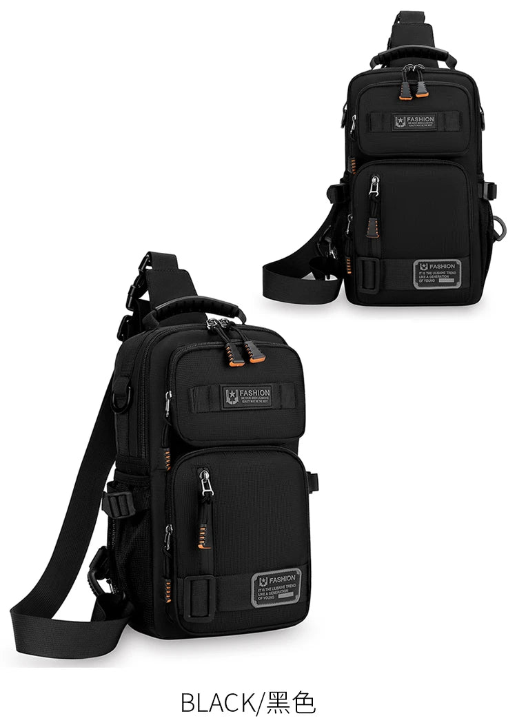 Men's Fashion Oxford Waist Pack | Versatile Casual Chest Bag