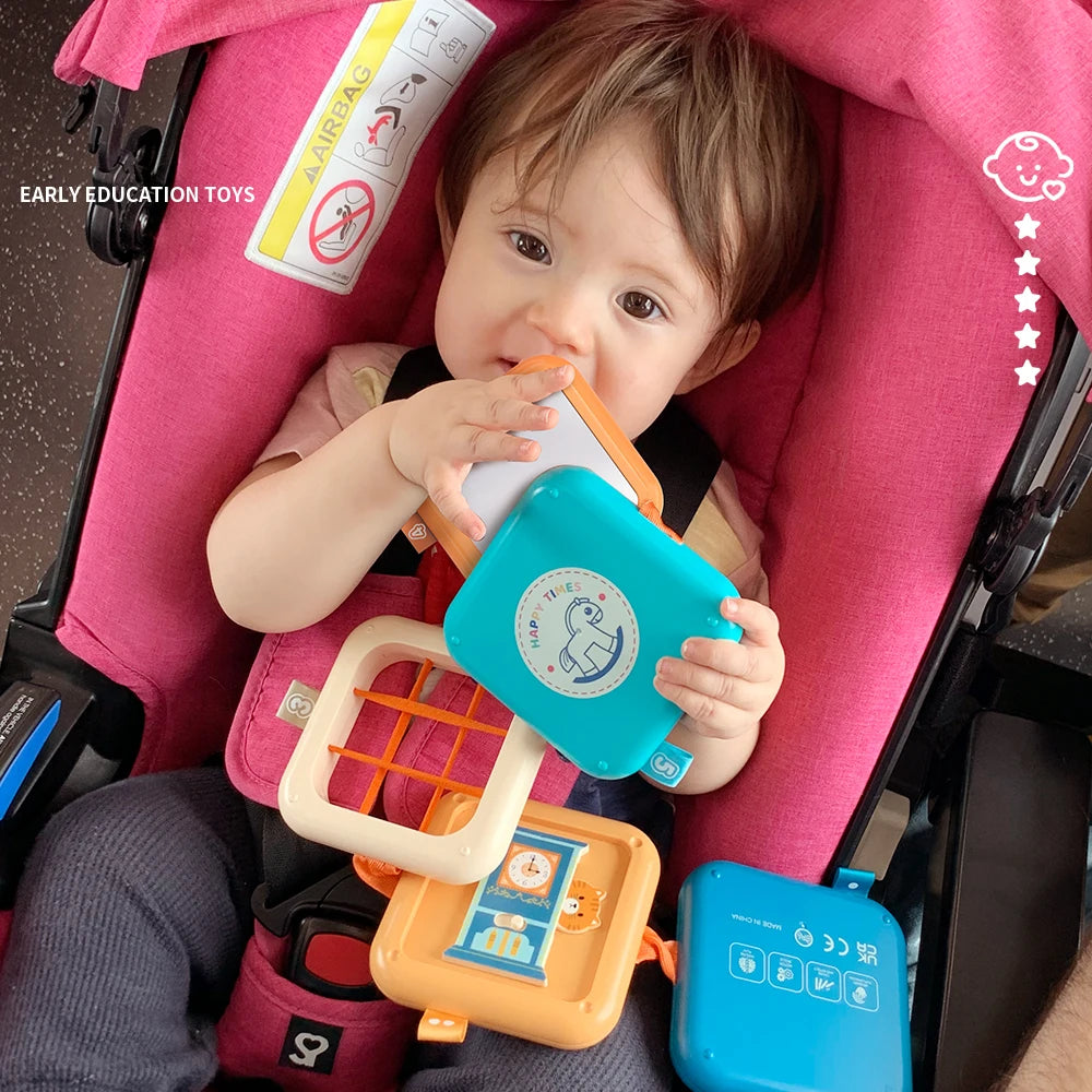 Montessori Busy Board Activity Cube | Sensory Toys for Kids 1+