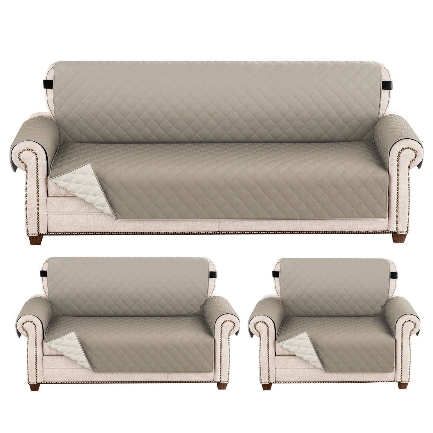Waterproof Pet-Friendly Sofa Cover | Modern Diamond Pattern Slipcover