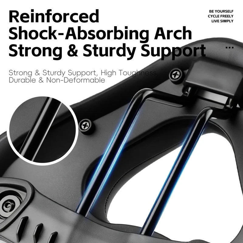 High-Elastic Shock-Absorbing Bicycle Saddle | Comfortable Bike Seat