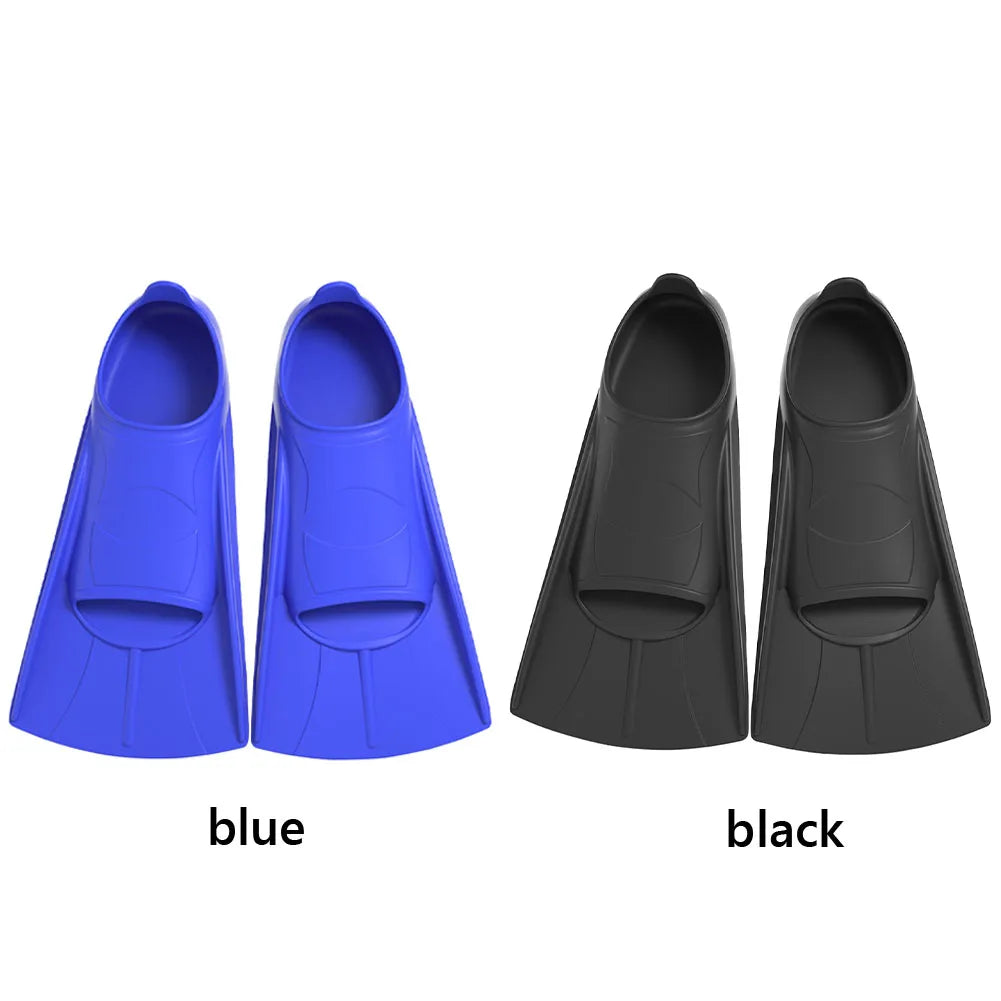 Silicone Swimming Fins for Training | Short Non-Slip Swim Fins