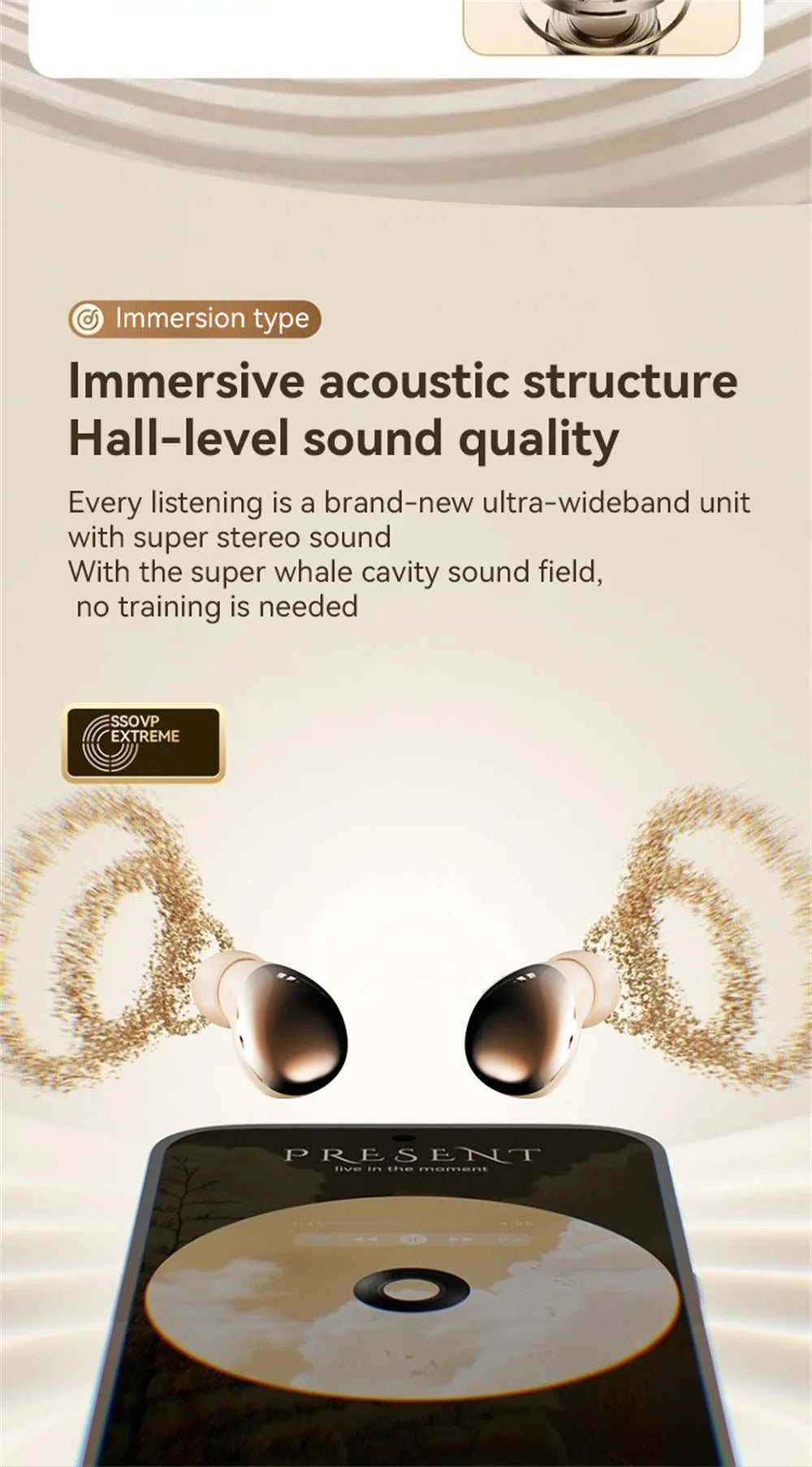 Fashion Plated In-ear Wireless Dual-Earphone Sports Earplugs Long Battery Life ENC Noise Reduction HD Call Couple Creative Gift