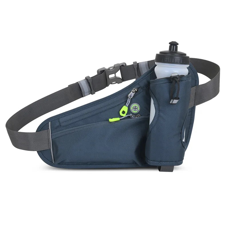 Waterproof Running Waist Bag with Water Bottle Holder for Outdoor