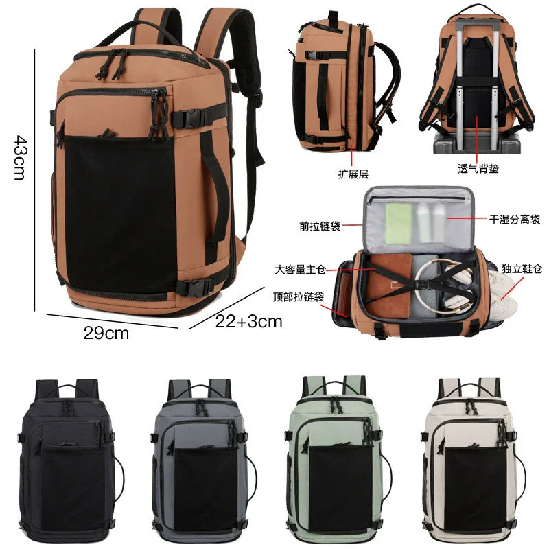 Men's Lightweight Travel Backpack | Versatile for Business & Hiking