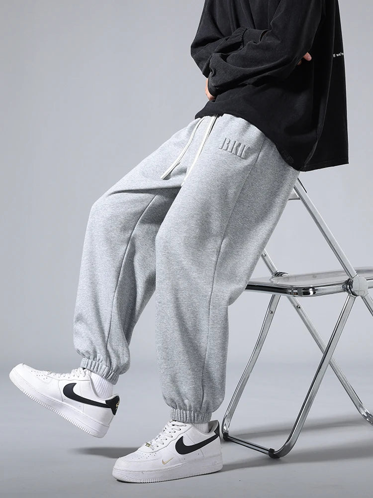 Big Size Men's Tapered Sweatpants | Comfortable Jogger Pants