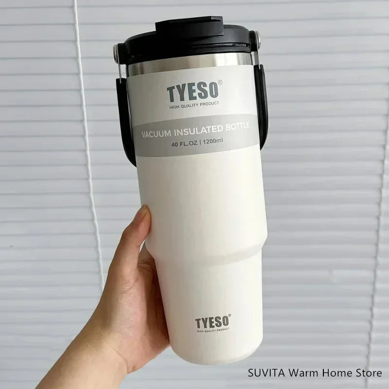 Large Capacity Stainless Steel Coffee Tumbler | Thermal Insulated Mug