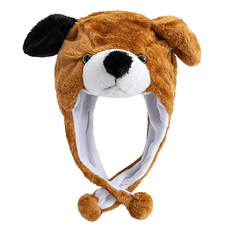 Unisex Funny 3D Bulls Head Plush Winter Beanie | Cozy Cartoon Hat