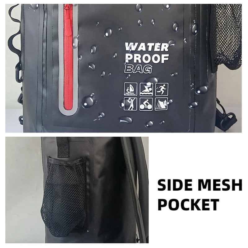 Bolsa Seca Impermeable para Kayak | Mochila Grande de Aventura para Actividades al Aire Libre