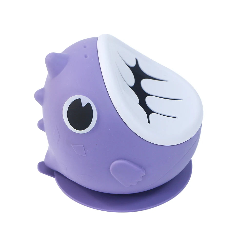 Dinosaur Silicone Bowl | Fun Suction Cup Baby Tableware