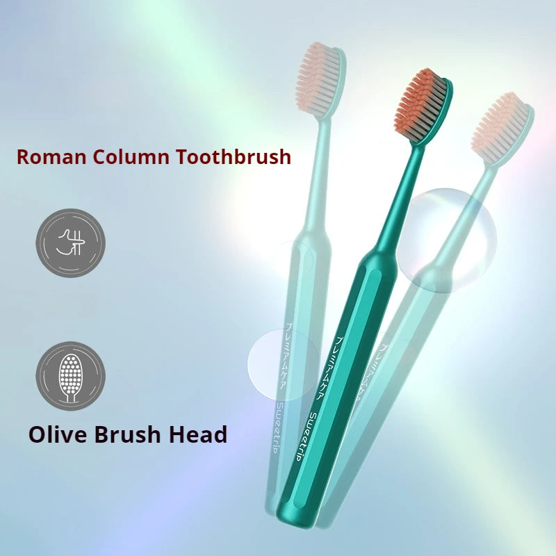 Large Head Wide Toothbrush Set | Deep Cleaning Adult Toothbrushes