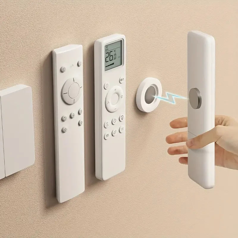 3pcs No Drill Magnetic Remote Holder | Space-Saving Wall Mount