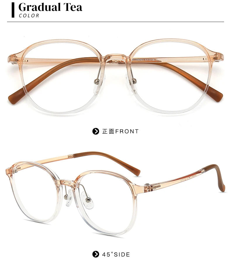 Anti Blue Light Photochromic Prescription Glasses | Retro Round Frames 2026