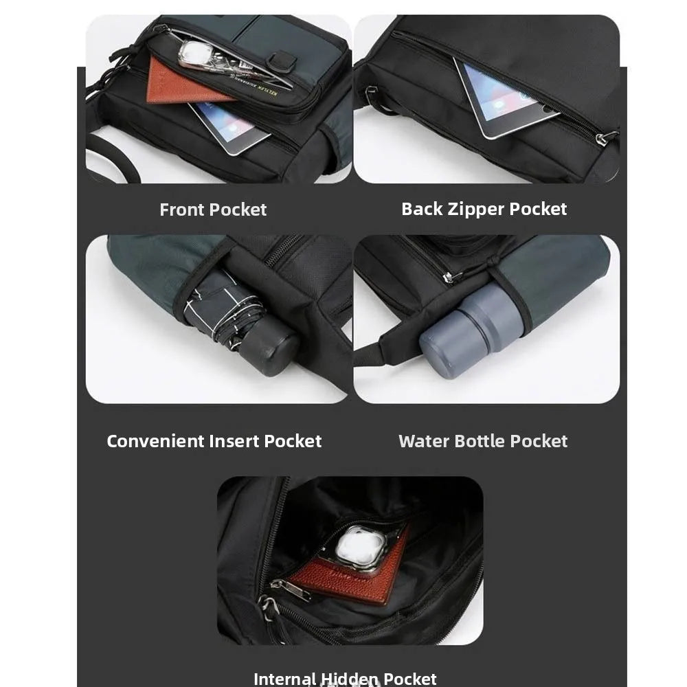 Large Capacity Men's Shoulder Bag | Versatile Multi-Purpose Messenger
