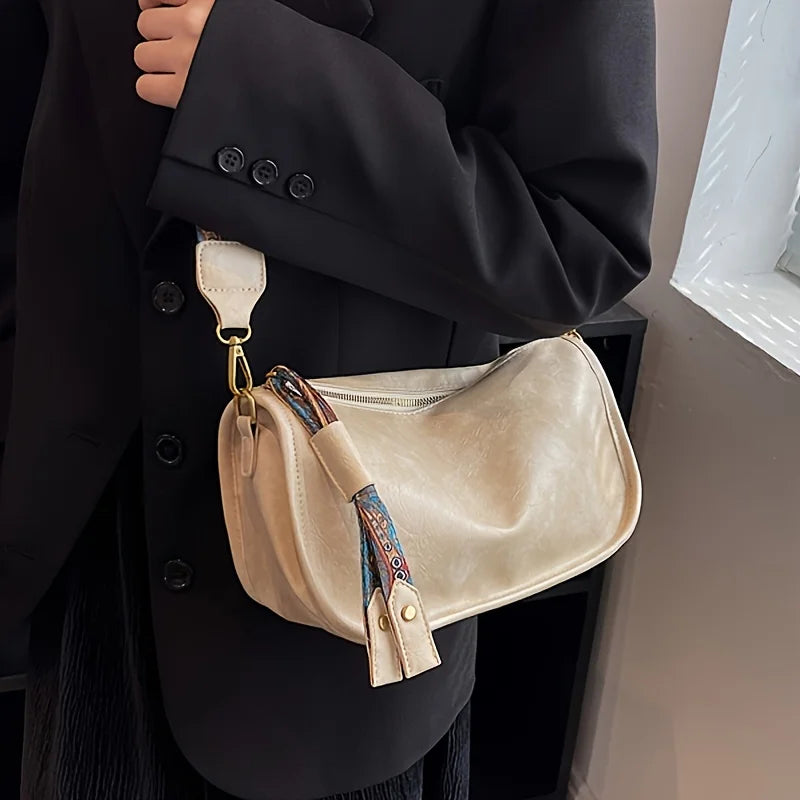 Stylish Leather Crossbody Bag | Large Capacity Daily Purse