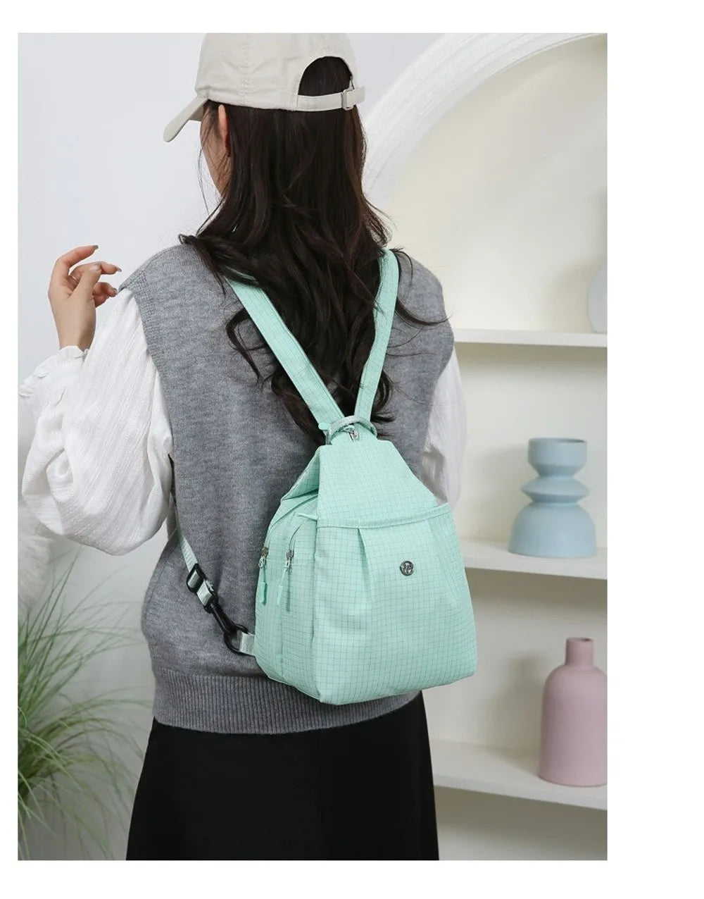 Large Capacity Waterproof Oxford Fabric Backpack for Travel & Hiking