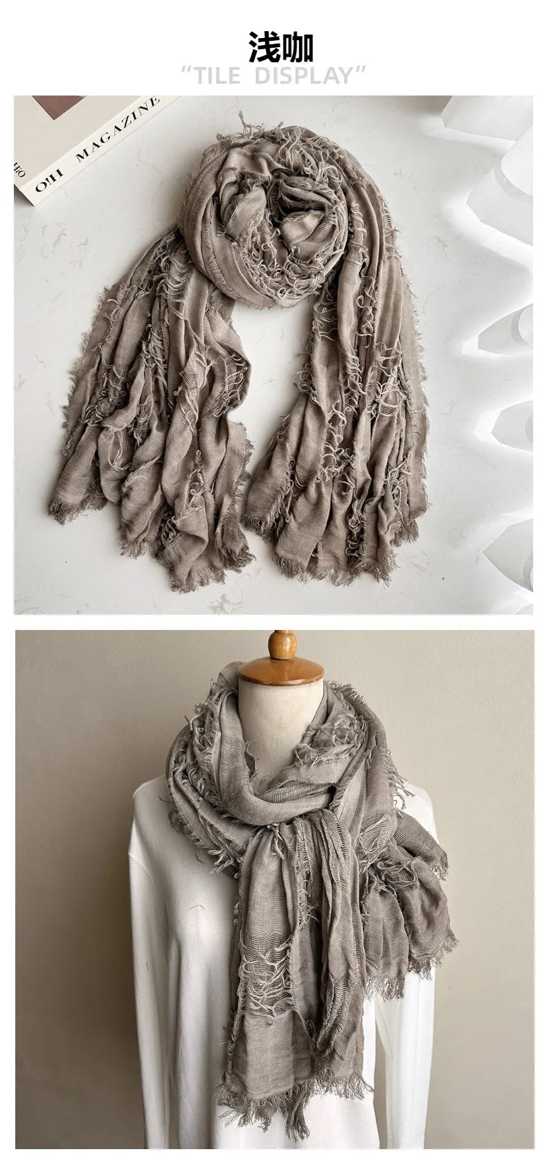 Unisex Steampunk Hip Hop Cotton Linen Scarf | Versatile Fashion Shawl
