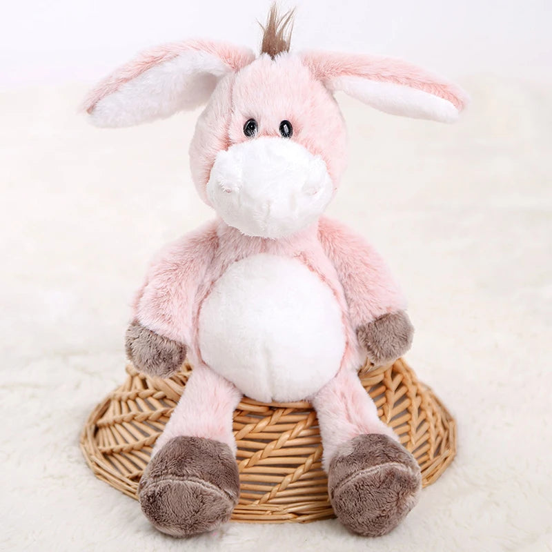 Soft Cuddly Donkey Plush Toy | Adorable Stuffed Animal Decor