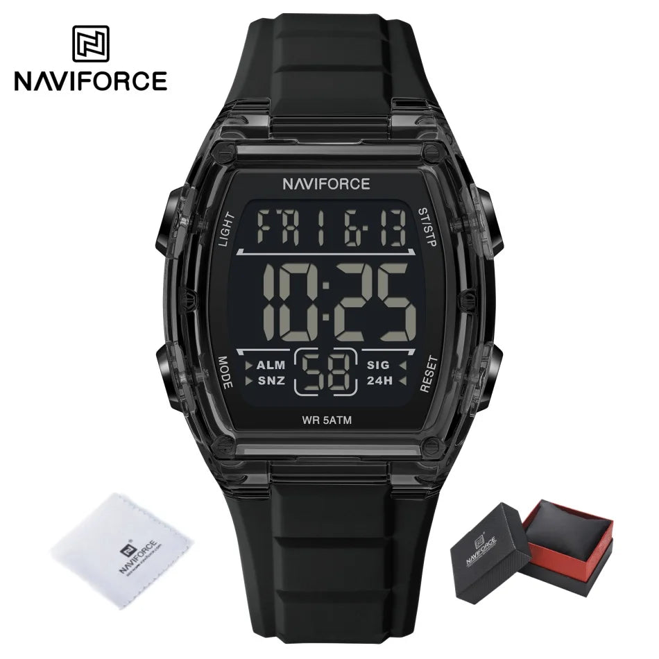 Luxury Digital Sport Watches for Men | Waterproof Silicone Band