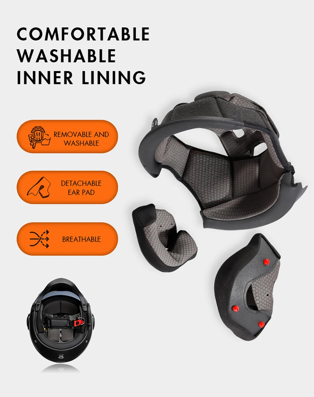 Lightweight Convertible Full Face Helmet for Electric Scooters