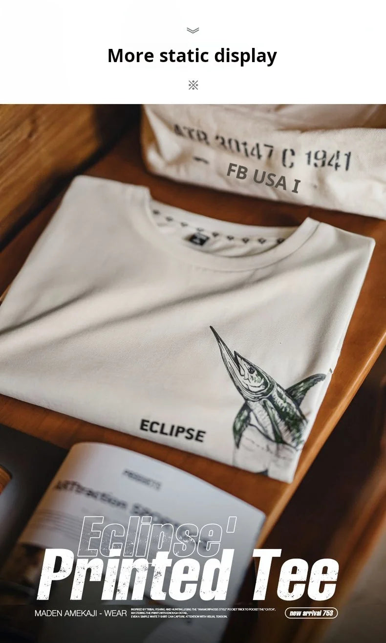 Men's Casual Printed Short Sleeve T-Shirt | Summer Comfort Tee