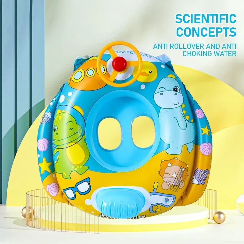 Inflatable Cartoon Baby Swimming Ring | Fun Water Play Toy