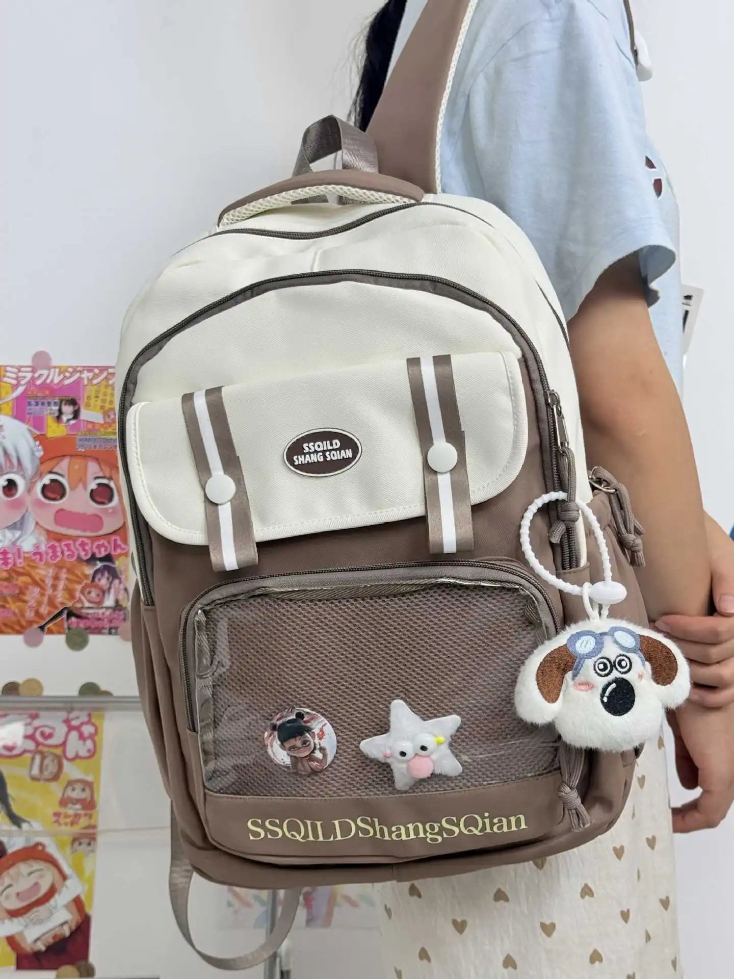 Cute Japanese Style Versatile Backpack | Fashionable Double Shoulder Bag