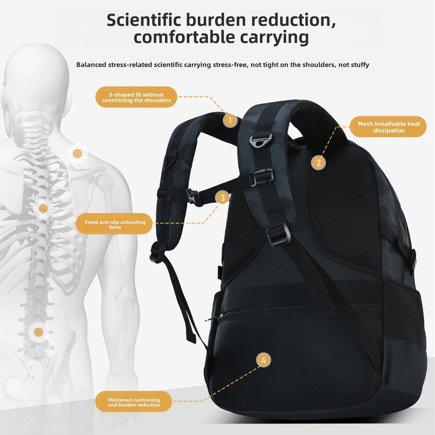 Camouflage School Backpack for Teens | Waterproof Student Bag