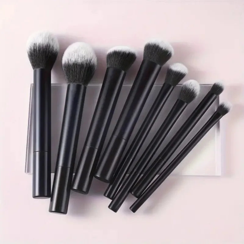 9PCS Multifunctional Makeup Brush Set with Beauty Egg for Flawless Looks
