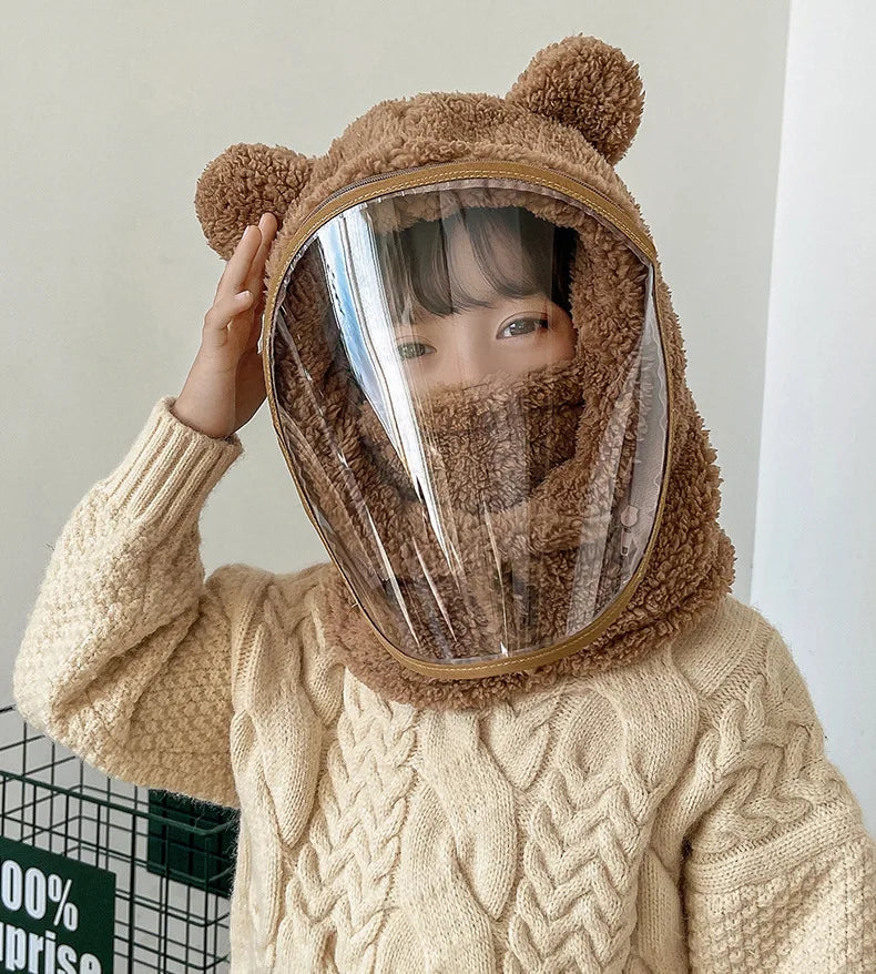 Unisex Windproof Full Face Mask Beanie | Warm Fleece Winter Hat